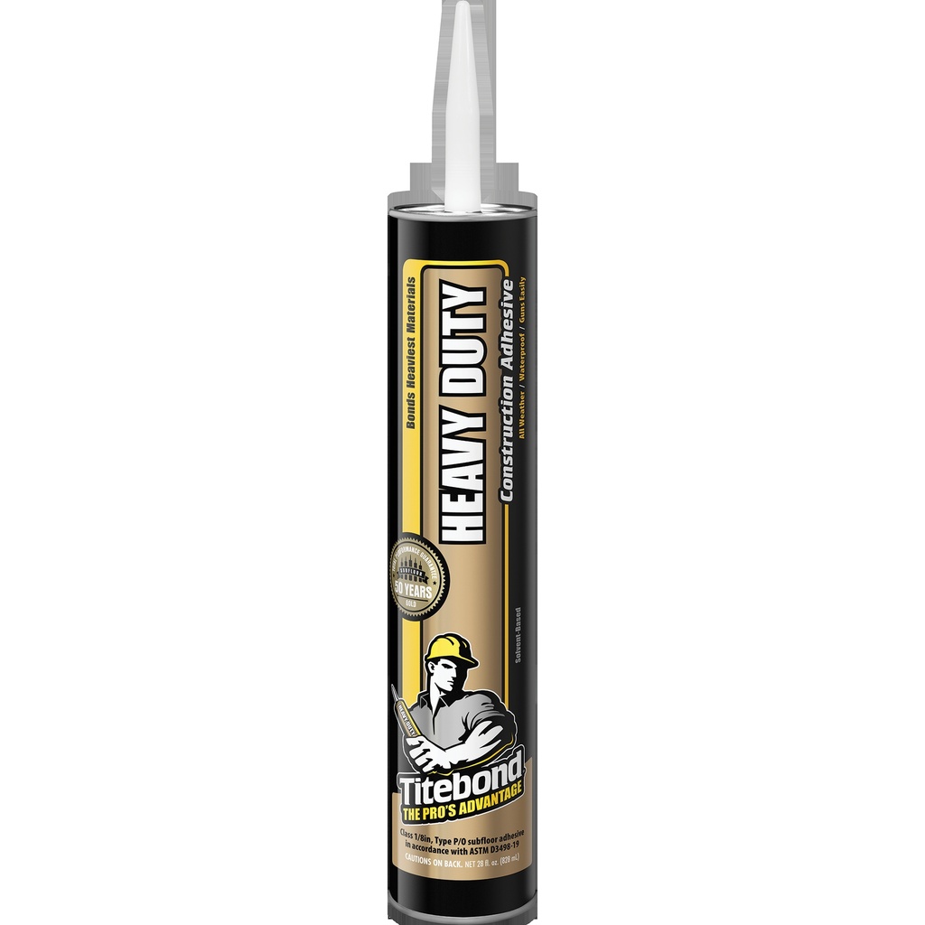[AA-8005-L] Titebond Heavy Duty Adhesive - 828 mL Pack Options (Single 828 mL Cartridge)