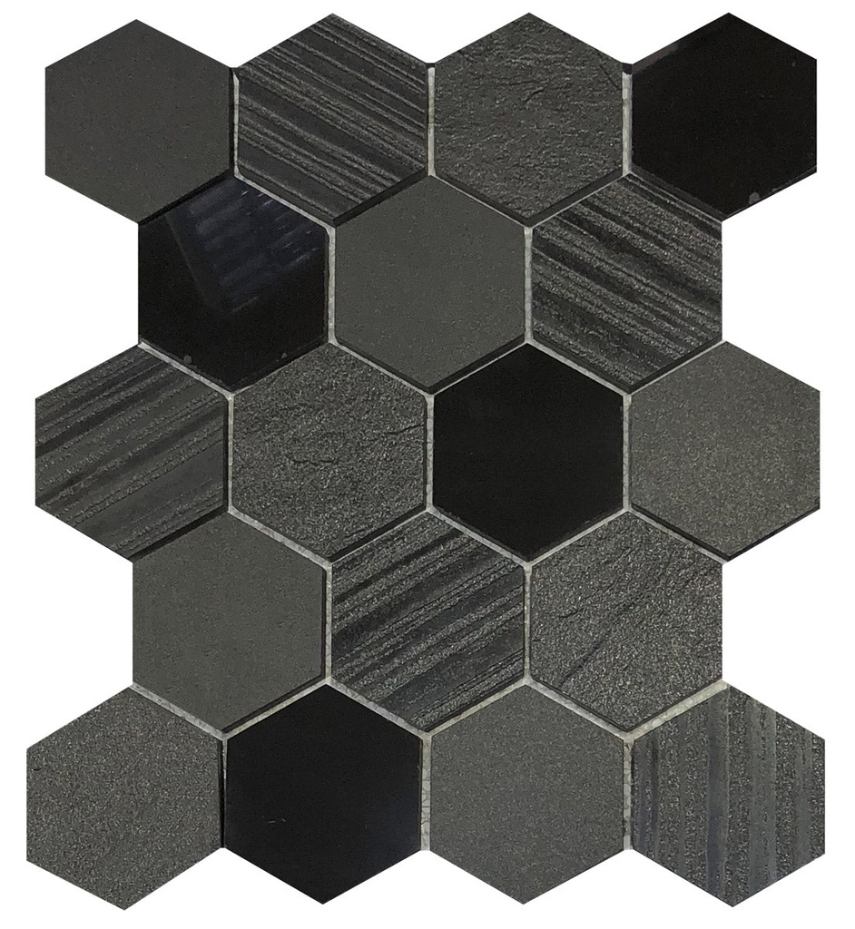 [ALI-MC66-HEX-BLACK] Mercato (Hexagon)